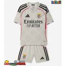 Camisa de Futebol Benfica Equipamento Secundário Infantil 2025-26 Manga Curta (+ Calças curtas)